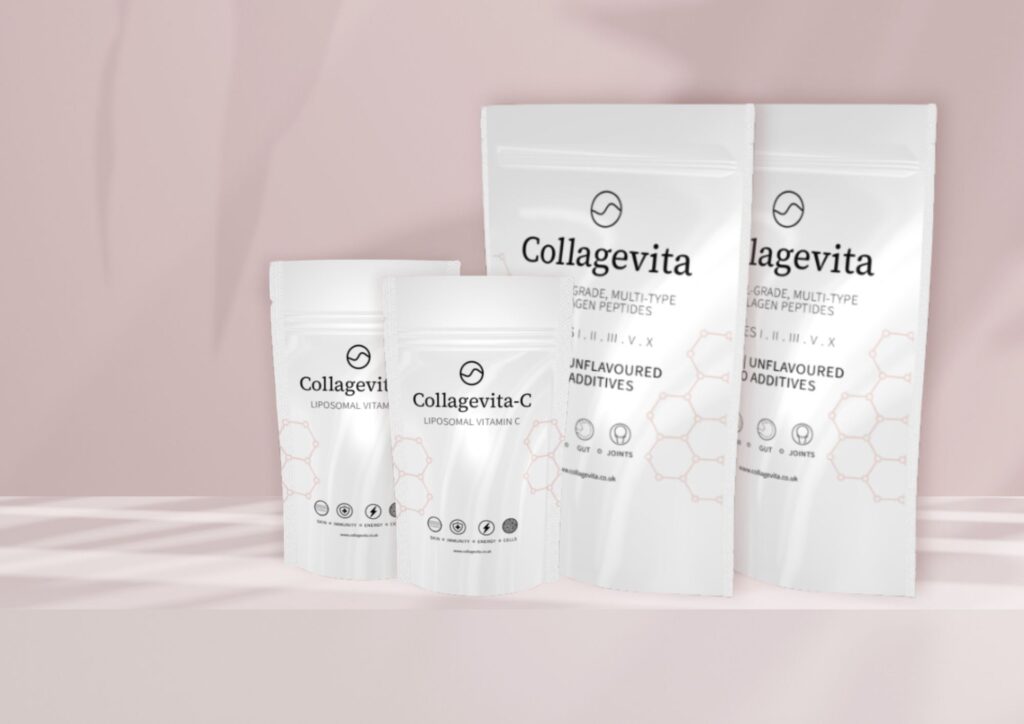 Collagevita product pouches multi collagen liposomal vitamin c