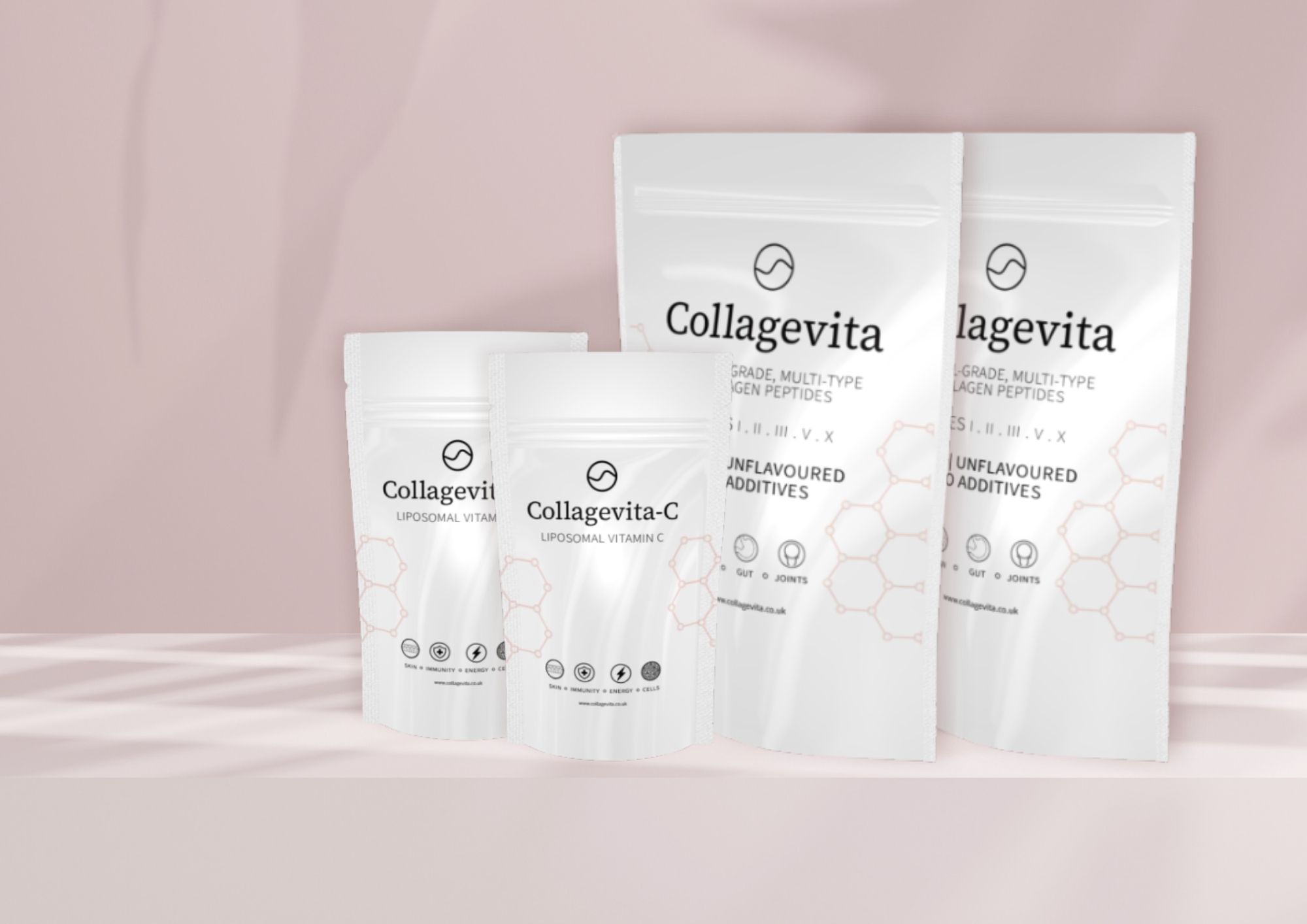 Collagevita product pouches multi collagen liposomal vitamin c